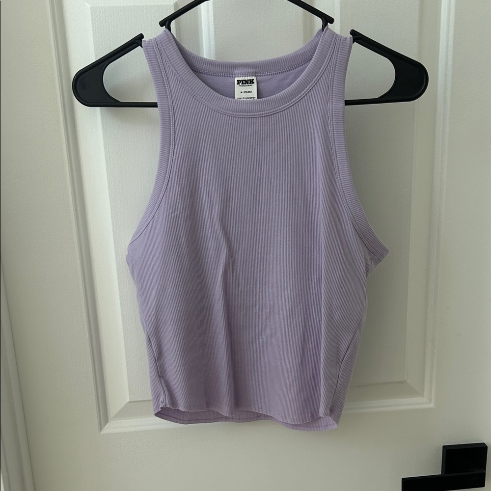 PINK Victoria's Secret Lavender Crop Tank Top